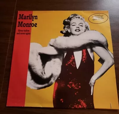 Marilyn Monroe Never Before Never Again LP Record 1989 Germany 33 Rpm • $18