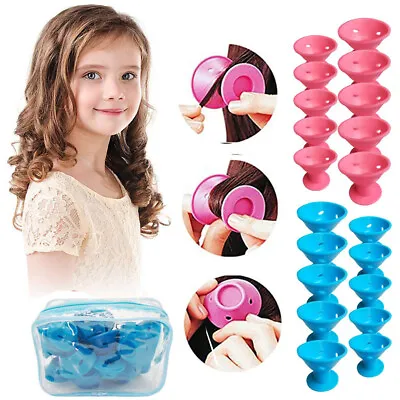 £4.69 • Buy 30x No Heat Hair Curlers Clip DIY Magic Silicone Soft Rollers Care For Women