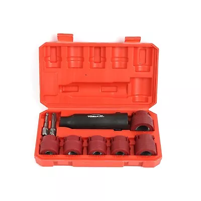 Wheel Stud Cleaner Tool Set To Remove Rust And Debris 1/4  Hex To 1/2  Square Dr • $30.06