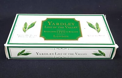YARDLEY Vintage Lily Of The Valley Luxury Soap Set 3 Bars • £24.08