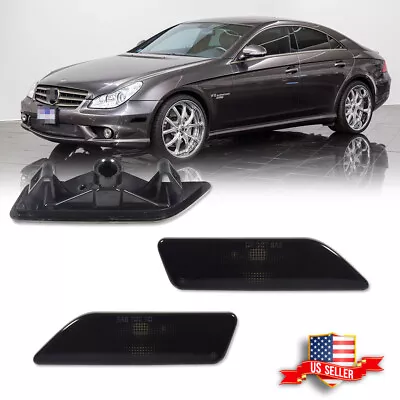 Smoke Front Side Marker Light For 06-11 Mercedes CLS-Class W219 CLS550 CLS63 AMG • $19.99