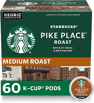 K-Cup Coffee Pods Medium Roast Coffee Pike Place Roast For Keurig Brewers 100 • $45.98