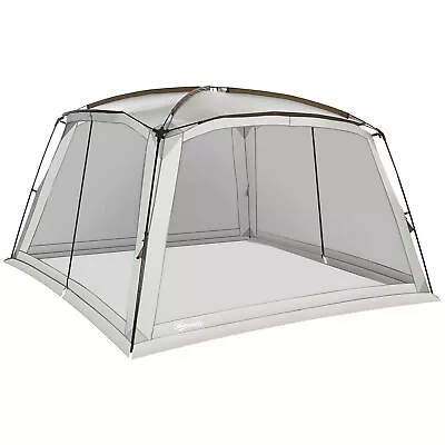 12x12 Ft Screen House Room Pop Up Camping Tent Outdoor Canopy Beach Sun Shelter • $101.91