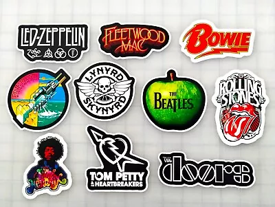 Classic Rock Vinyl Sticker Lot (10 Stickers) SET 7 Metal Roll Vintage Punk Pop • $12.99