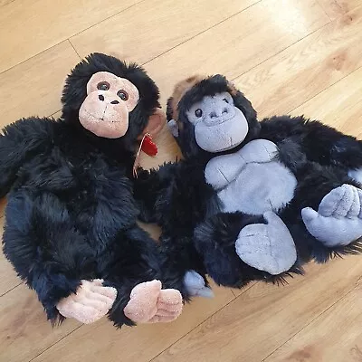 £12.95 • Buy Keel Toys Gorilla Chimp Chimpanzee Monkey Ape Soft Toy Plush X 2