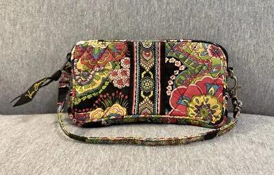 Vera Bradley Symphony In Hue Pouch Bag Clutch Wallet Multicolor Floral 7”x4” • $14.99