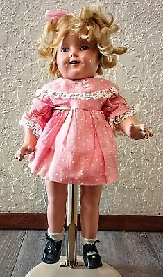 1930’s Ideal Shirley Temple Doll Composition 18” Original Dress • $2.25