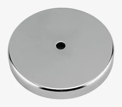 Master Magnetics .44 In. Ceramic ROUND BASE MAGNET Silver 95 Lb. Pull 1pk 07223 • $16.11