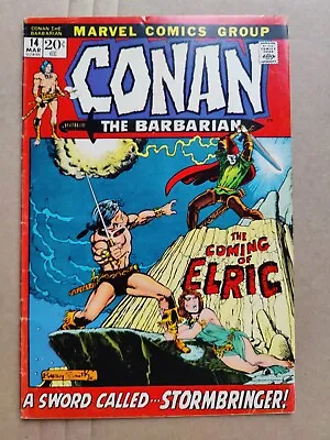 Conan The Barbarian #14 1st Elric & 1st Cameo Kulan Gath Marvel Comics 1972 VG+ • $44