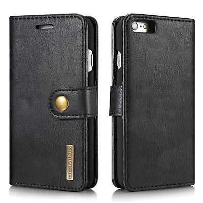 $23.74 • Buy IPhone 6s 7 8 Plus Wallet Case Durable Slim Leather Card Flip Removable Cover AU