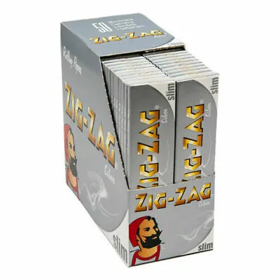 ZIG ZAG SILVER KING SIZE Slim Smoking Cigarette Rolling Papers Genuine - MULTI • £1.19