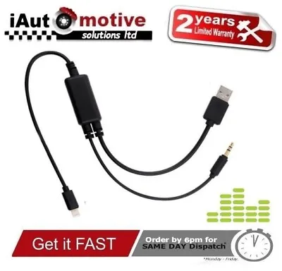 £9.79 • Buy Bmw Mini IPod IPhone 6 7 8 X 11 12 13 Interface Audio USB Cable Lead AUX Adapter
