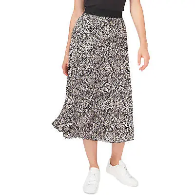 Vince Camuto Women's Multicolor Floral Pattern Pleated Elastic Waist Skirt New • $17.59