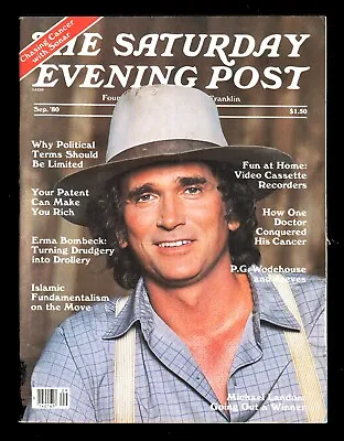 Mag: September 1980 Saturday Evening Post ~ Michael Landon Religious Paintings • $3.99