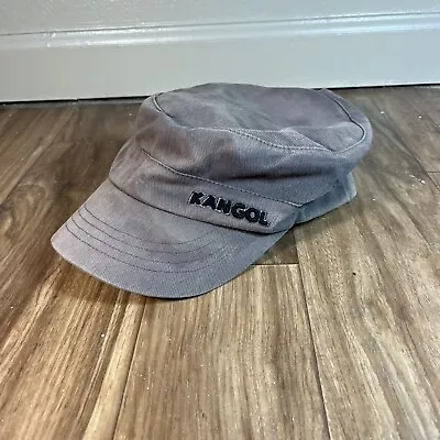 Kangol Army Cap Adult Large/Extra Large Flexfit Gray Cotton Twill Hat • $14.44