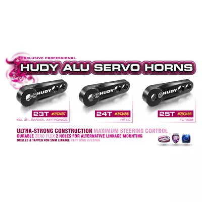 Hudy Alu Servo Horn - Ko Propo Jr Sanwa Airtronics - 23t - Hd293497 • $28.97