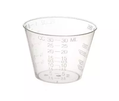 Non-Sterile Graduated Plastic Medicine Cups1 - CUPMEDICINEGRADPLASTIC1OZ • $7.31