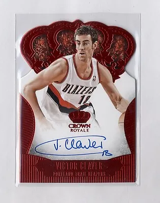 2013-14 Panini Preferred Crown Royale Auto Victor Claver #77/99  • $6.99