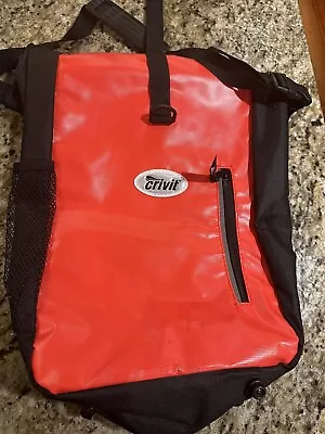 Crivit Red Bike Bag PT-5915 Sz 19” H X 15” L X 5” D Pockets 1 Side 1 Frt & 1 In • $205