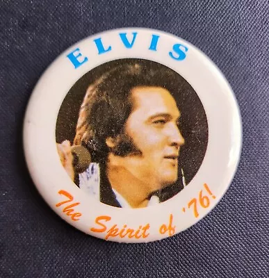 Elvis Presley -  Spirit Of '76!  - Pin Button - 2 1/4  - Mint • $20.50