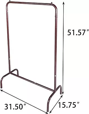 Heavy Metal Clothes Rack Garment Rail Home Hanging Market Display Stand Shelf US • $18.99