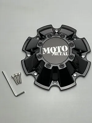 Moto Metal Gloss Black Wheel Center Cap W/Screws M793BK01 M-793 • $31