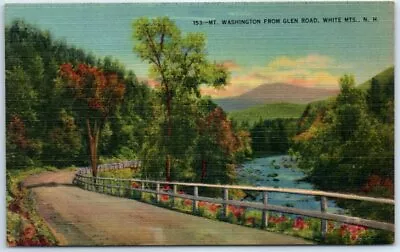 Postcard - Mount Washington From Glen Road White Mountains New Hampshire USA • $3.46