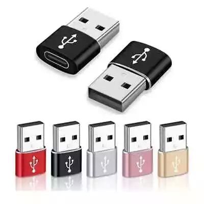 $2.95 • Buy USB Type A Male To USB C Type C Female Charging Port Adapter Fast Converter