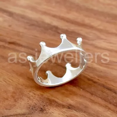 925 Sterling Silver Ring Crown Ring Handmade Silver Jewelry Dainty Jewelry • $32