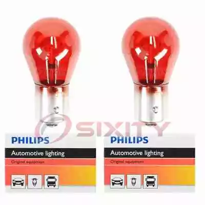 2 Pc Philips Brake Light Bulbs For Saab 9-3 9-3X 2008-2011 Electrical Uy • $11.74