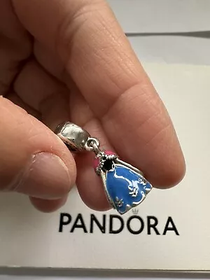 Authentic Pandora Silver Disney Frozen ANNA'S DRESS Charm 791591ENMX RETIRED • $80