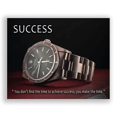 Rolex Watch Collector Motivational Poster Art Print Men's Office Wall Decor • £9.59