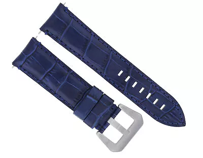 22mm Genuine Leather Watch Band Strap For Montblanc 4810 Timewalker Watch Blue • $29.95