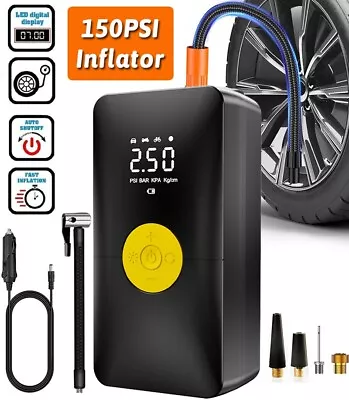 Tire Inflator Car Air Pump Compressor Electric Portable Auto 12V Volt 150 PSI • $19.97