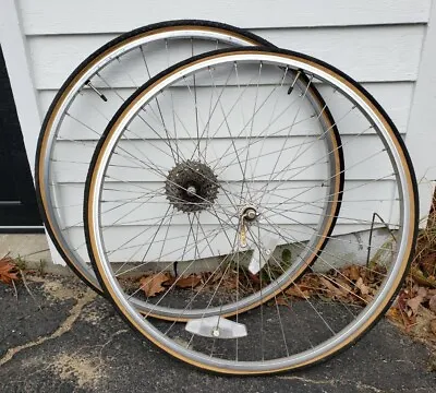 Vintage 27 In Bicycle Wheel Set Araya Rims W/ Panaracer Tires • $49.95