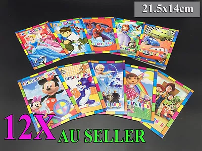 12 X KIDS PARTY SUPPLIES FAVOURS PRIZES COLOURING BOOKS COLOUR PADS Frozen Cars • $13.95