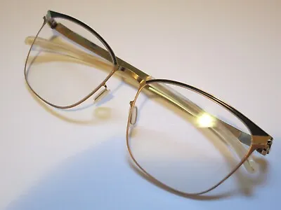 MYKITA Decades MEGHAN 256 Gold Indigo Glasses Eyewear Eyeglasses Frame Handmade • $249