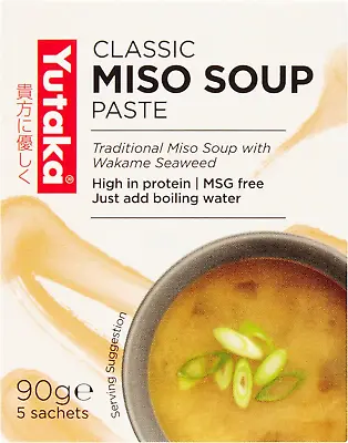 Yutaka Miso Soup 90 G Pack Of 3 Total 15 Sachets • £7.45