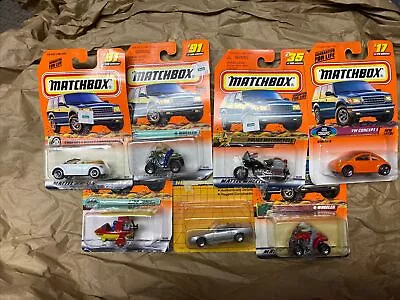 1990-1998 Matchbox Cars Motorcity Mattel Wheels Lot Of7 NIB Mercedes Police MB12 • $19.99