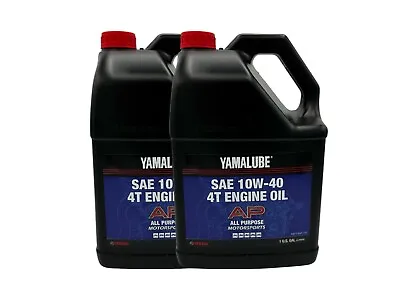 Yamaha OEM All Purpose Performance 4-Stroke Engine Oil LUB-10W40-AP-04-2PACK • $66.99