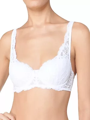 £25 • Buy Triumph Amourette 300whp U/w Balconette Half Padded Bra White/black Bnwt Rrp £35