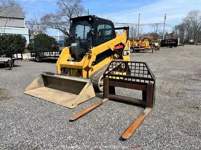 2017 Caterpillar 259D Skid Steer Track Loader Cab Crawler High Flow Hyd Bidadoo • $23001