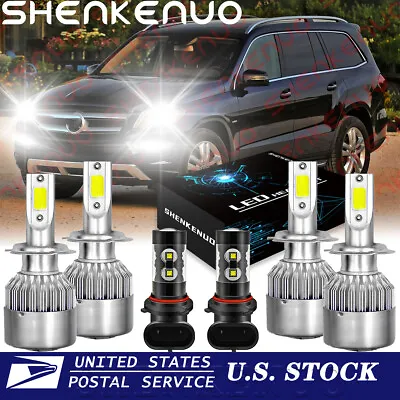 For Mercedes Benz GL450 2007-2012 E320 2008-2009 LED Headlight + Fog Light Bulbs • $33.59