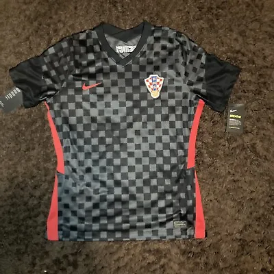 Nike Shirt HNS Womens Large  Black Red Croatia Hrvatska Volleyball Team Swoosh • $40