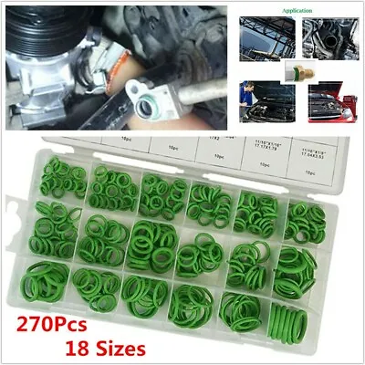 Fuel Resistant O Ring Washer Assortment Kit Gasket Automotive Seal Set 270PCS • £12.19