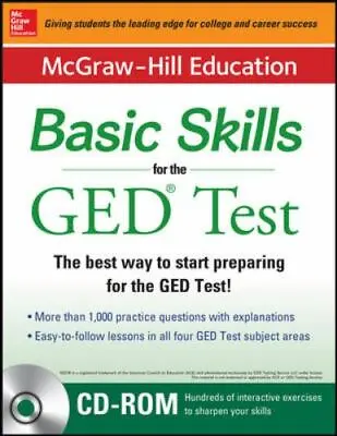 McGraw-Hill Education Basic Skills For The GED Test With DVD (Book + DVD Set) • $7.24