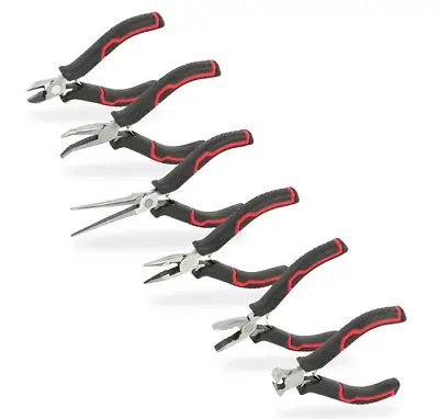 Hyper Tough 6-Piece Mini Pliers Set With Soft Grip Handles - NEW • $14.50