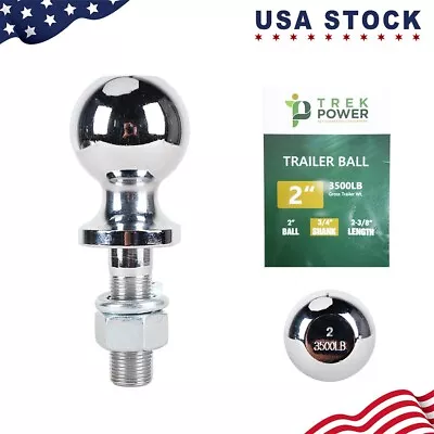 New 2 X 3/4 X 2-3/8-Inch Hitch Ball For Trailer Hitch Ball Mount Receiver Towing • $11.98