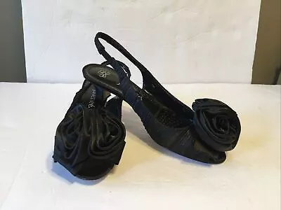 J Renee Shoes 7 Black Slingback • $25