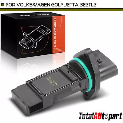New Mass Air Flow Sensor For Volkswagen Golf Jetta Beetle 2004-2006 L4 1.9L 2.0L • $23.99
